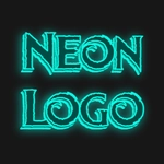 Fonte neon bonita