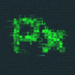 Fonte pixel com animação gif