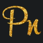 Texto dourado com fonte rupsterscriptfree