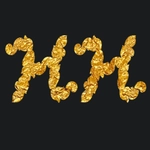 Texto dourado com a fonte nobr2