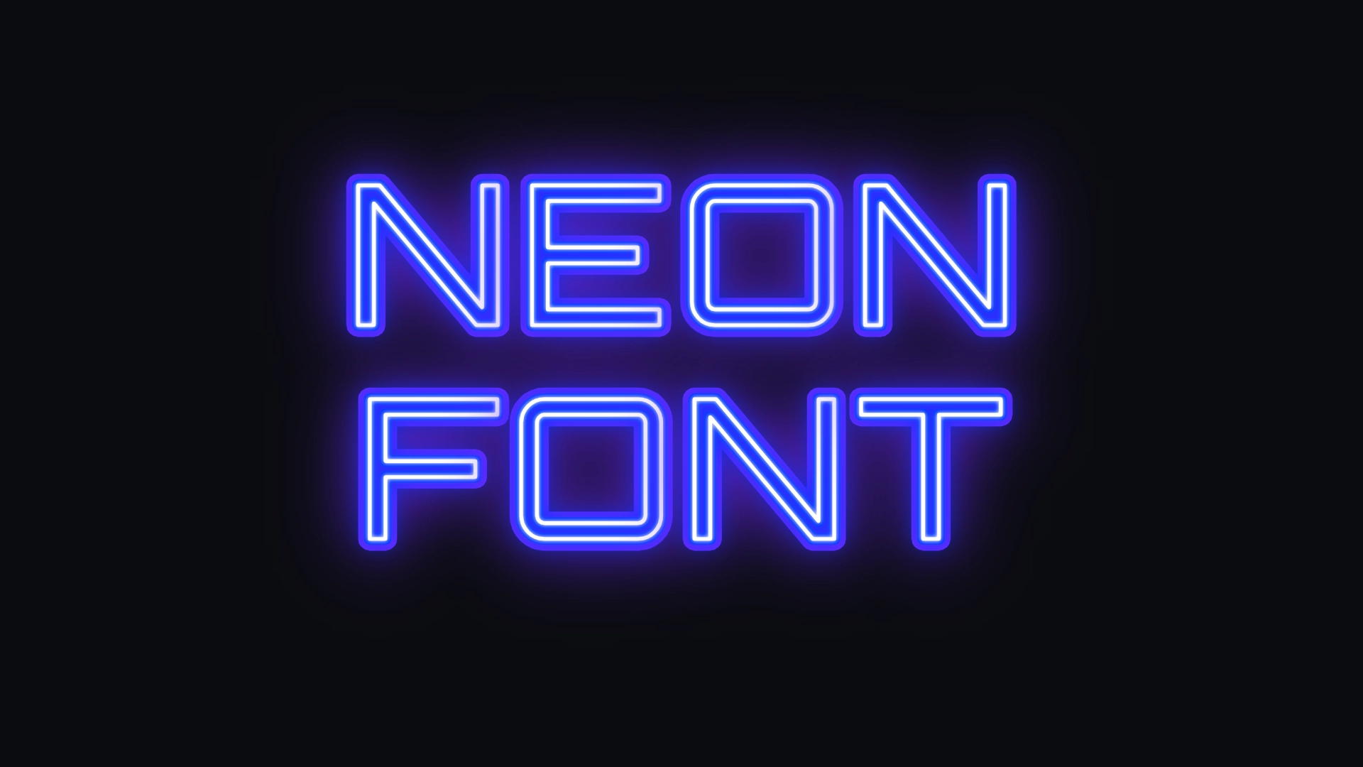 Frase bonita com fonte neon clássica