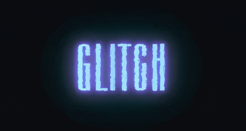 Efeito neon glitch