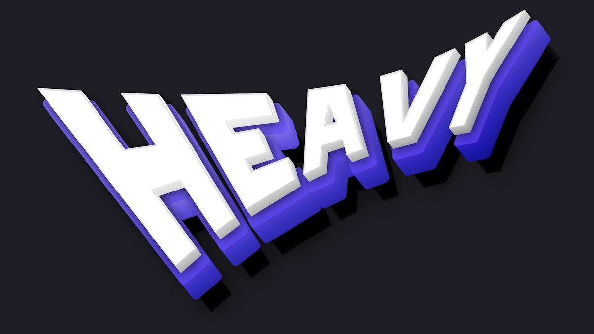 Texto 3D esportivo poderoso com volume azul