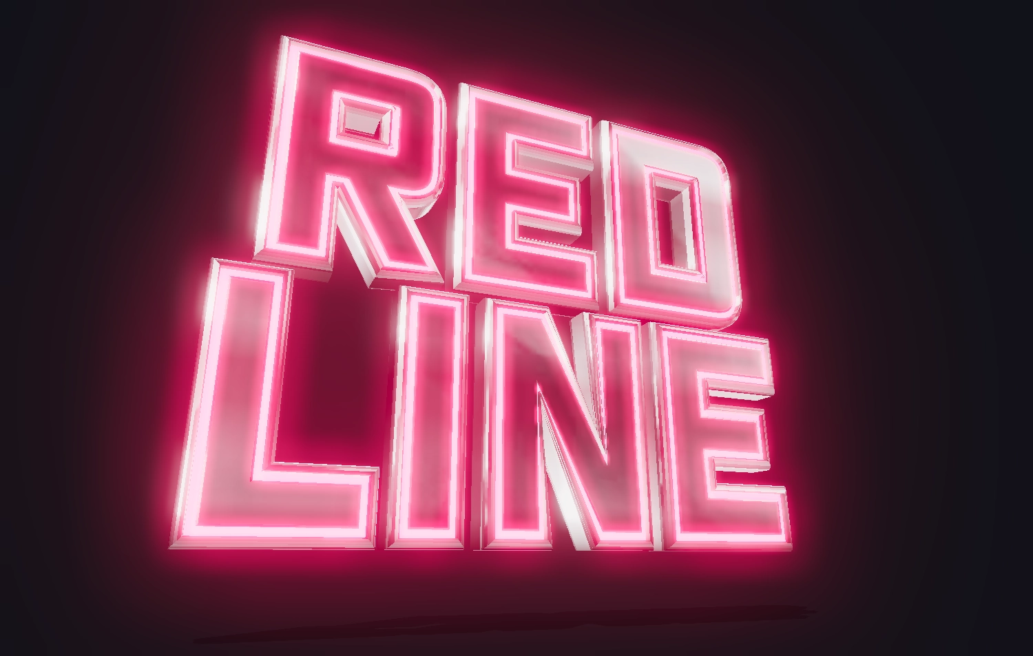 Fonte neon com cromo bonita