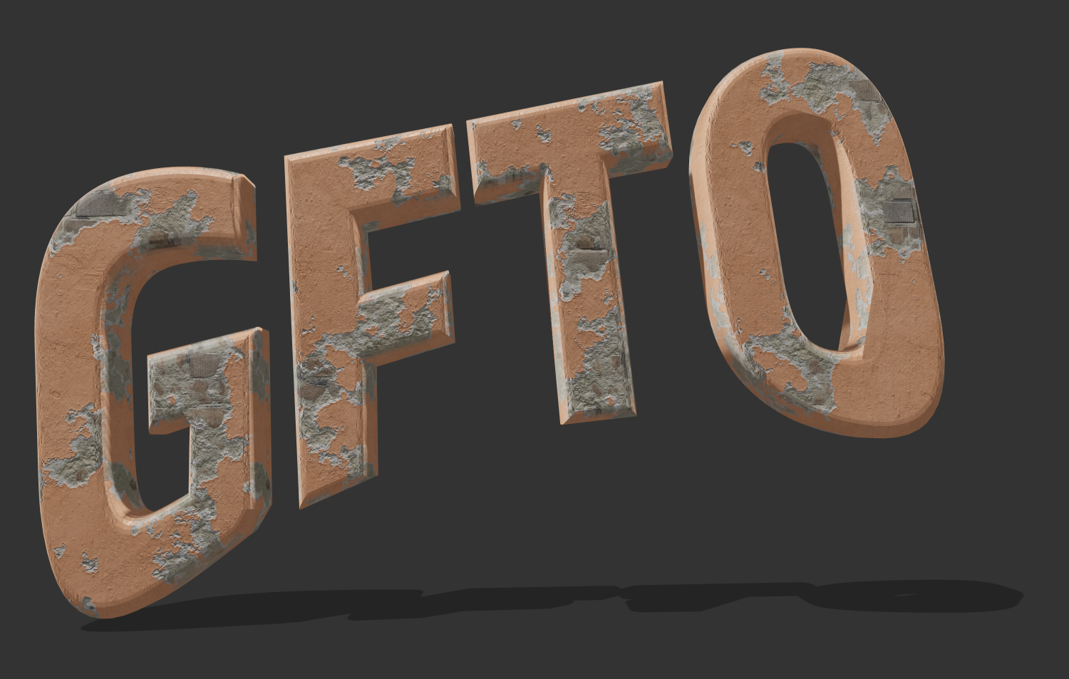 Escrever texto com fonte bonita em estilo estuque