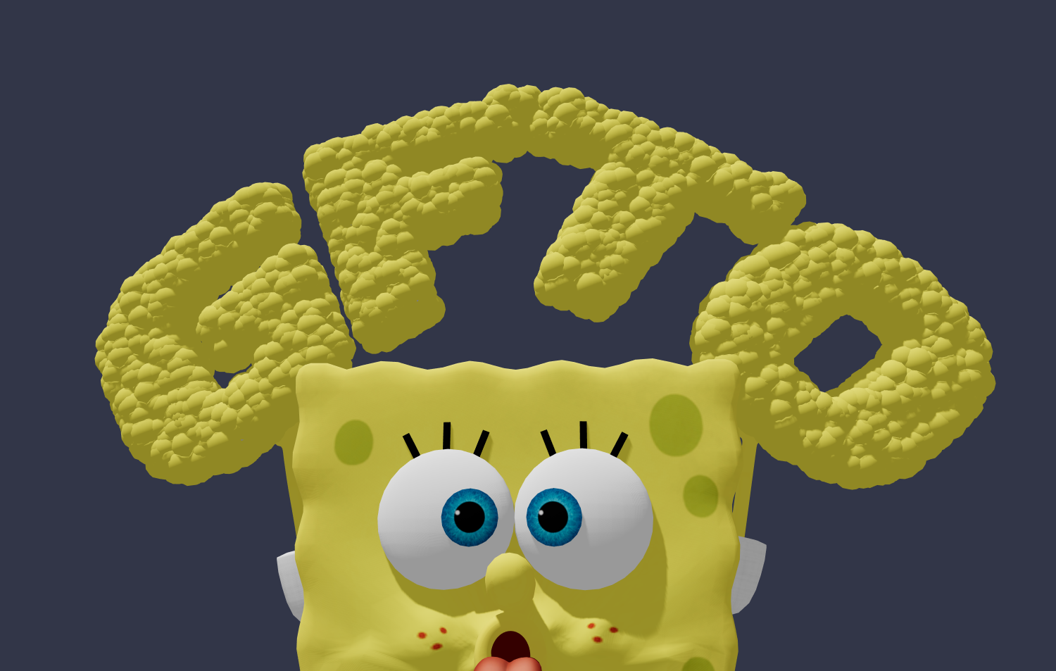 Fonte bonita no estilo SpongeBob