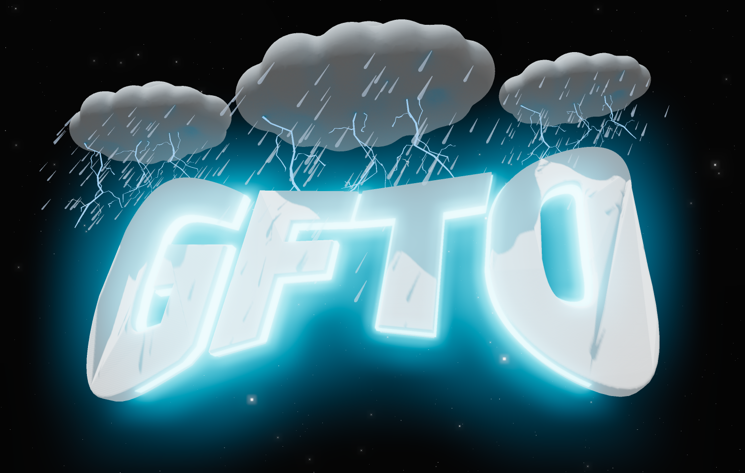 Inscrição neon bonita no estilo tempestade