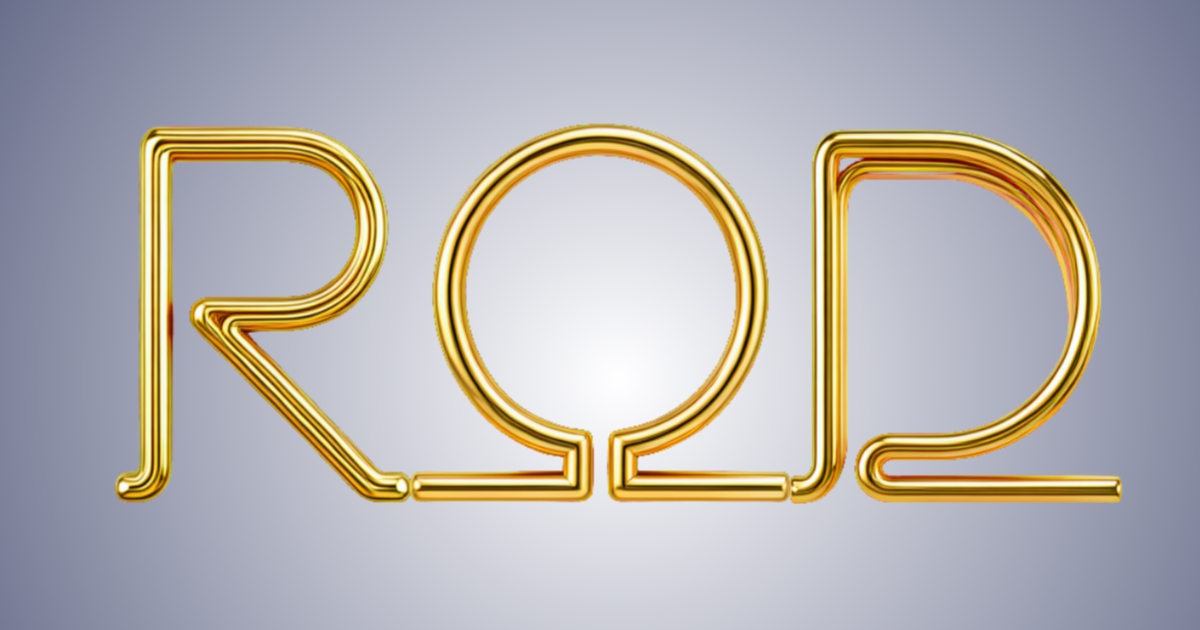 Neon dourado: exemplo de geração de fonte 3D contornada com tubos