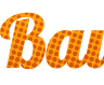 Seu texto online fundo grade laranja - bela fonte Lobster