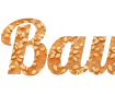 Crie um texto PNG bonito com fundo de crosta de pão com cominho - fonte Lobster