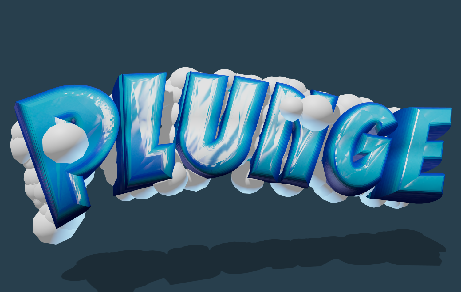 Texto 3D no estilo letras gelatinosas. Criar logotipo online.